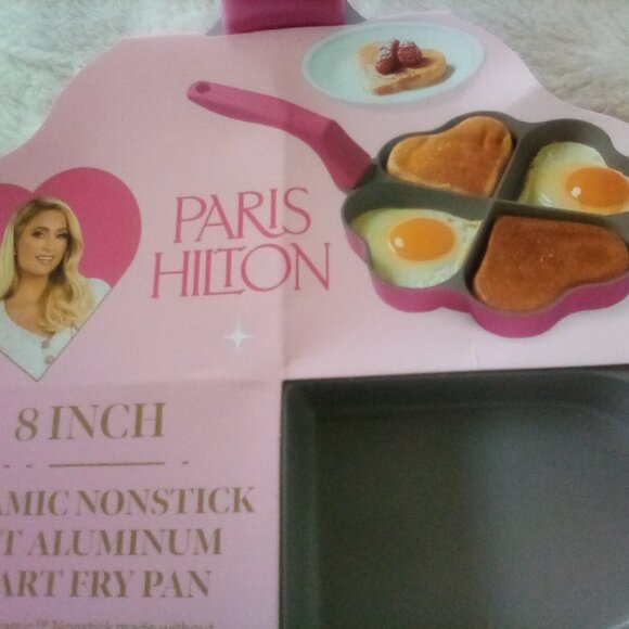 💞Adorable Paris Hilton 8inch Heart Shaped separated Ceramic Fry Pan💞 - Picture 7 of 7